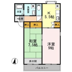 シャルマン岩屋の物件間取画像